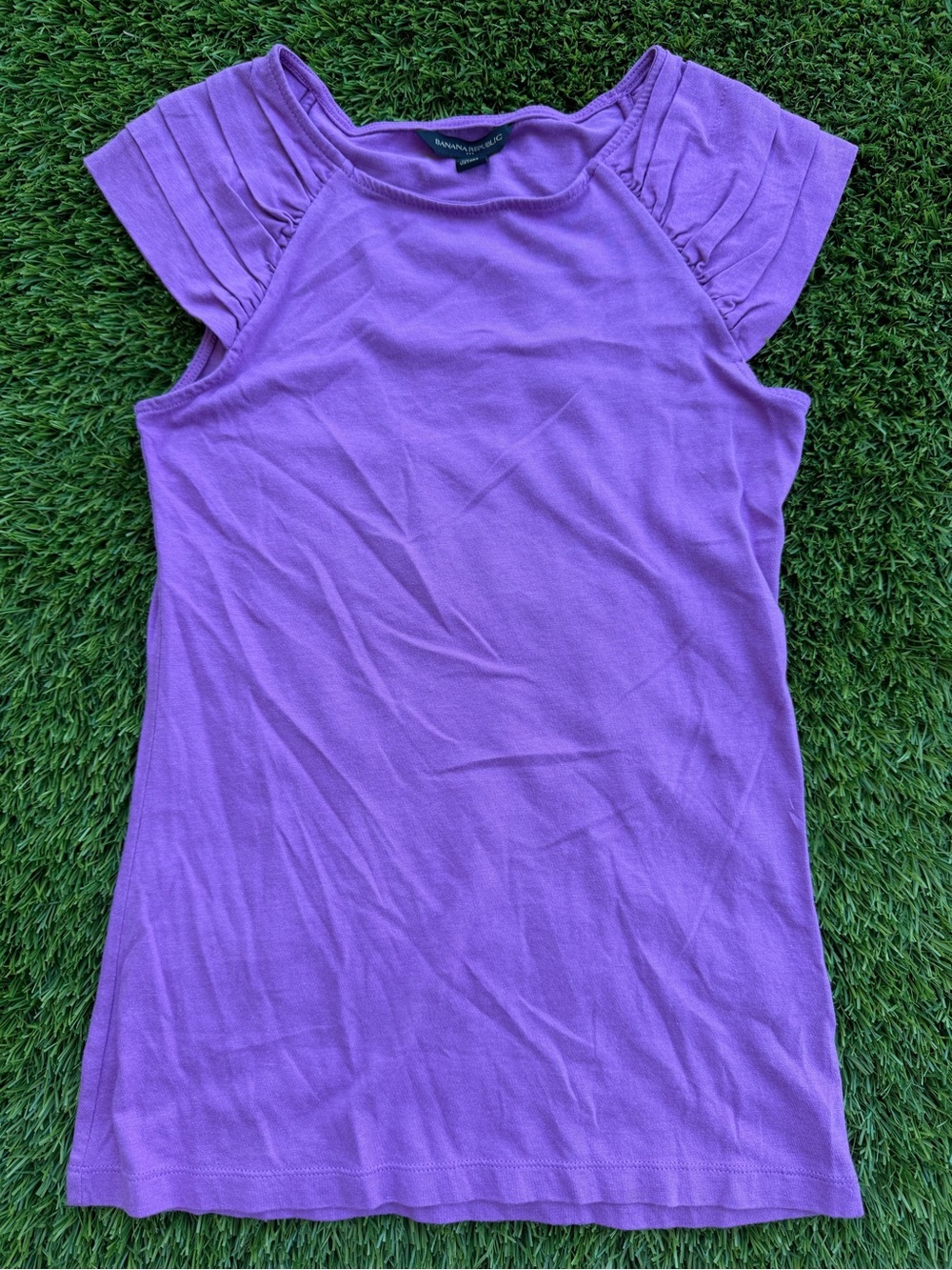 Banana Republic Purple Cap-Sleeve Tank